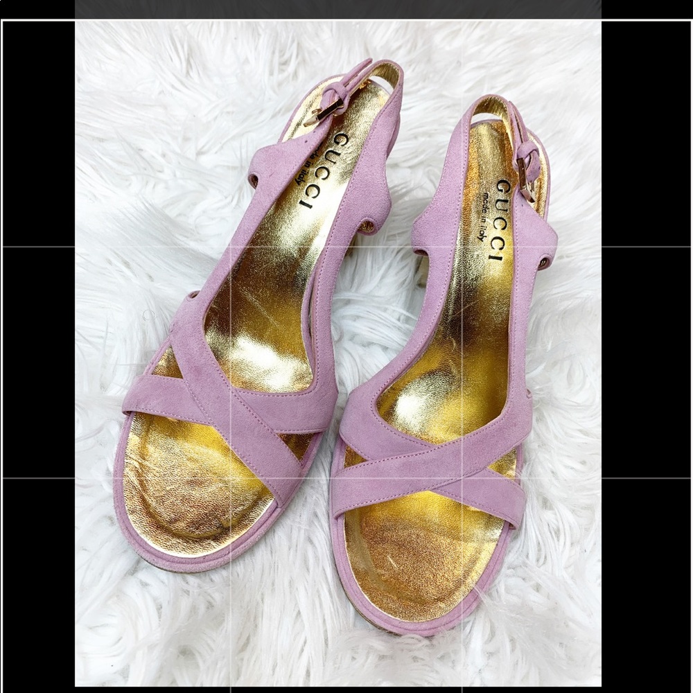 Gucci sandals. Muave color 71/2B